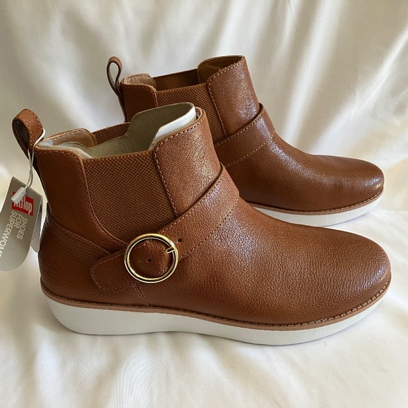 Bria Buckle Leather Bootie - Picture 2 of 7